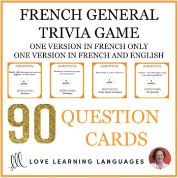 French Trivia Game By Love Learning Languages French Resources