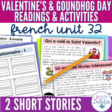 French Unit 32 - Valentine's Day Short Stories - Reading +