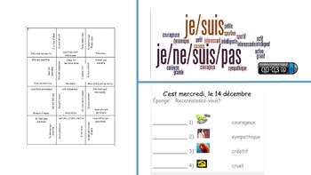 French Quiz on Describing Oneself by Sr and Monsieur Schepeez