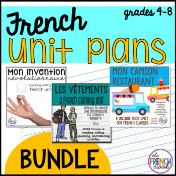 Preview of French Unit Plans BUNDLE