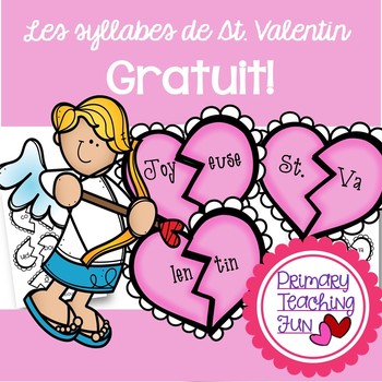 French Valentine Freebie Les Syllabes De St Valentin 4 Fiches Gratuit