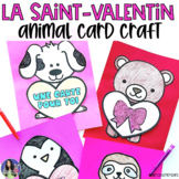 French Valentine's Day Animal Card Craft | Carte pour la Saint Valentin