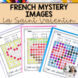 French Valentine's Day Colour by Code Mystery Images | Col