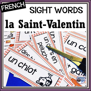 Preview of French Valentine’s Day sight words and posters