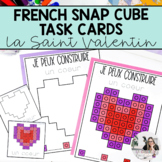 French Valentine's Day Snap Cube Task Cards | French Math Centres
