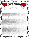 French Valentine's Day Word Search