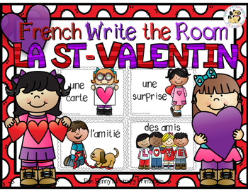 Preview of French Valentine's Day Write the Room-La St-Valentin
