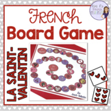 French Valentine's Day vocabulary board game JEU POUR LA S
