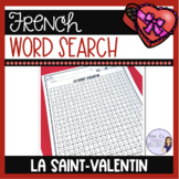French Valentine's Day vocabulary word search LA SAINT-VALENTIN