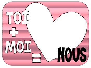 Preview of French Valentines Cards. Cartes Pour la St. Valentin