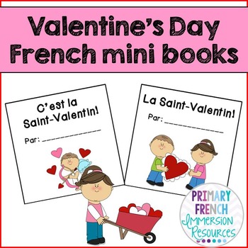 Preview of French Valentine’s Day mini books