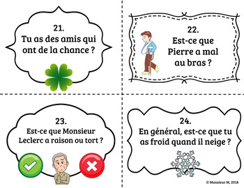 French Verb AVOIR - Task Cards ! [Les cartes à tâches] by Monsieur M
