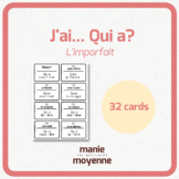 French Verb Game - J'ai...Qui a ? L'imparfait (verbes régu