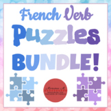 French Verb Puzzles BUNDLE !!