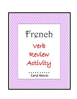 Preview of French Verb Review Activity ~ FREE ~
