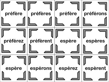 French Accent Spelling Change Verbs Card Game By World Language Classroom