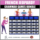 French Verb Tenses and Grammar PowerPoint Jeopardy Games Bundle