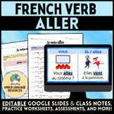 French Verb ALLER - Google Slides, Class Notes, Activities
