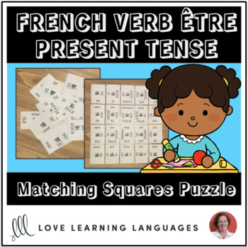 French Verb Être Puzzle Activity Present Tense Conjugation Matching