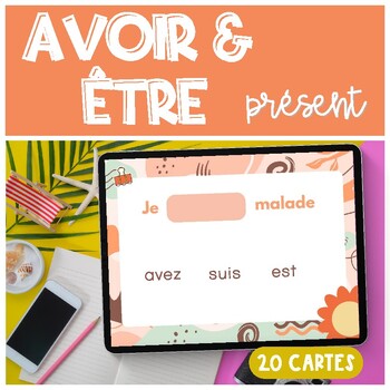 Preview of French Verbs AVOIR & ÊTRE Present Tense French BOOM CARDS