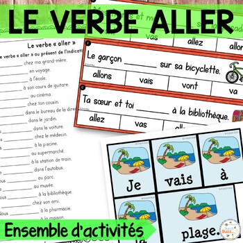 Preview of French Verbs Games and Activities - Verbe ALLER - Jeux et activités