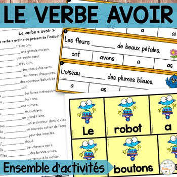 Preview of French Verbs Games and Activities - Verbe AVOIR - Jeux et activités