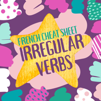 Preview of French Verbs Cheat Sheet | AVOIR | ALLER | FAIRE | ÊTRE + 3 BONUS verb groups!)