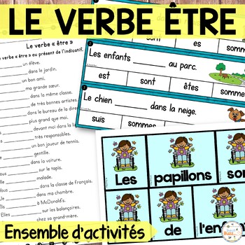 Preview of French Verbs Games and Activities - Verbe ÊTRE - Jeux et activités