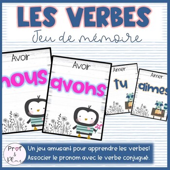 Preview of French Verbs - Memory Game | Verbes - Jeu de mémoire