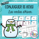 French Verbs Task Cards for Winter