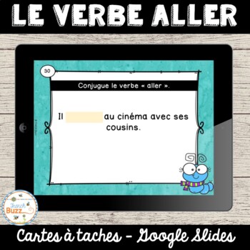 French Verbs - Verbe ALLER au présent - Cartes à tâches - Task Cards