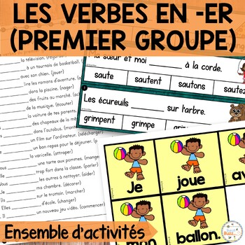 Preview of French Verbs Activities - Verbes en ER (premier groupe) - Jeux et activités