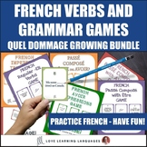 French Verbs and Grammar Games BUNDLE Quel Dommage