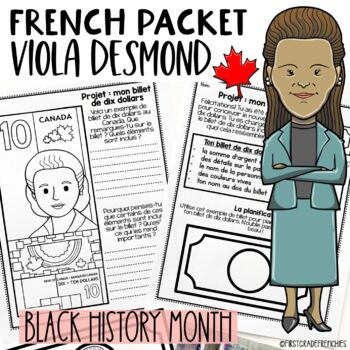 Preview of French Viola Desmond | Mois de l'histoire des Noirs | French Black History