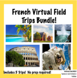 French Virtual Field Trips Bundle (5 Trips!) | 5 Excursion
