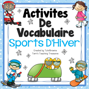 Preview of French Vocabulary Activities - Winter Sports