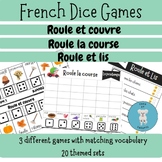 French Vocabulary Dice Games BUNDLE **Primary French Immer