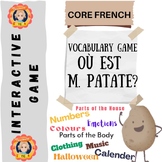 French Vocabulary Game: Où est M.Patate