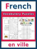 French Vocabulary Puzzles  en ville