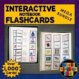 FRENCH VOCABULARY VERBS INTERACTIVE NOTEBOOK FLASHCARDS ⭐ 