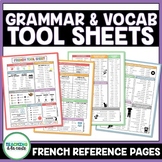 French Vocabulary and Grammar Reference Pages