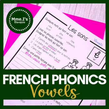 Preview of French Vowels | French Phonics | NO PREP | Digital & Printable