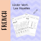 French Vowels - Kinder/Primary Worksheets Package