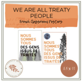 French We Are All Treaty People Classroom Poster 8.5 x 11
