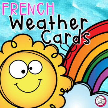 Preview of French Weather Cards, Calendar and Song