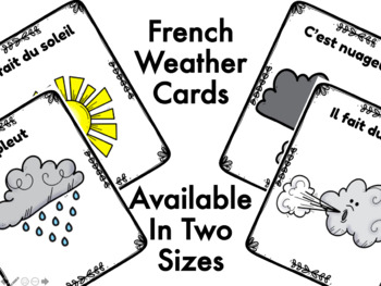 Preview of French Weather Cards - la meteo