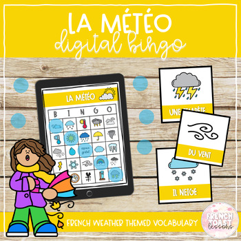 Preview of French Weather Digital BINGO | La météo