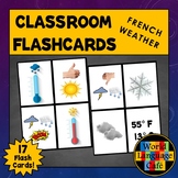 French Weather Flashcards Le temps Flashcards