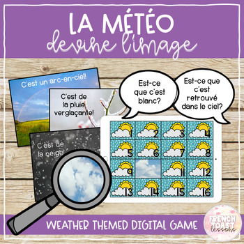 Preview of French Weather Guess the Image Digital Game | La météo