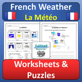 French Weather Worksheets and Puzzles La Meteo Le Temps FS